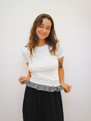 חולצת פפלום שיבוץ