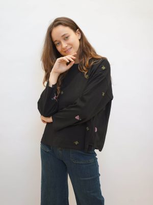 סווטשירט ענבים שחור