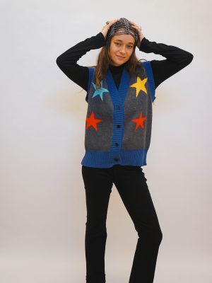 אפודת כוכבים אפור