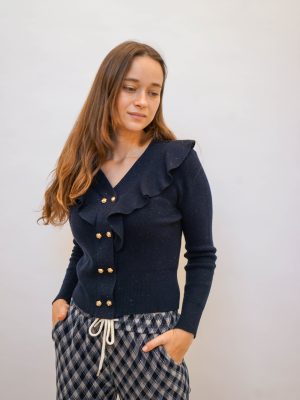 סריג ניצנוץ מלחית כחול