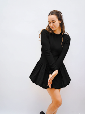 שמלת בלוני שחור