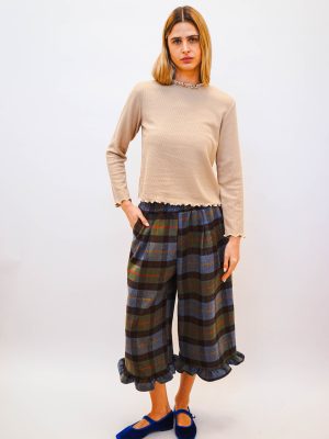 מכנסי שיבוץ פפלום חורף