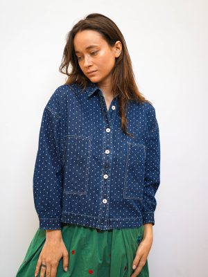 חולצת ג'קט ג'ינס דוטס