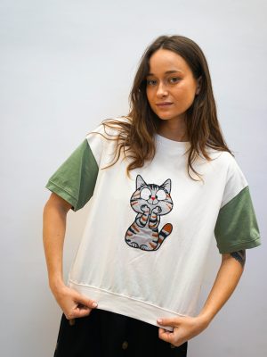 טי החתול החושב שמנת