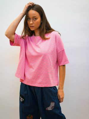 טי פסים פינקי