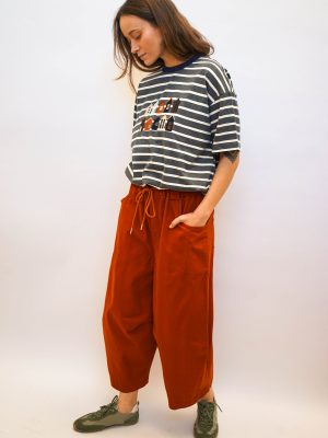 מכנסי מורי כתום שורף