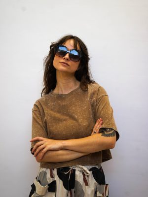 טי קרופ ווש חום