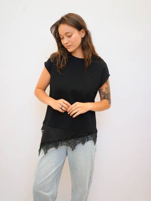 סליבלס אקסטרה תחרה שחור