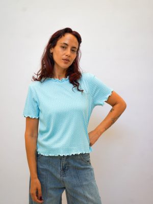 חולצת פפיטה טורקיז