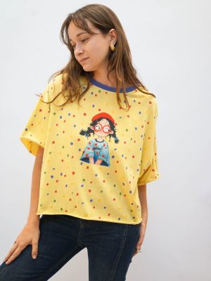 טי קונפטי גירל צהוב