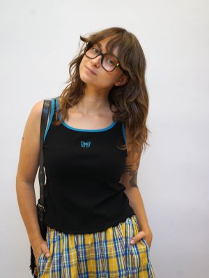 גופיית פפיון פס שחור