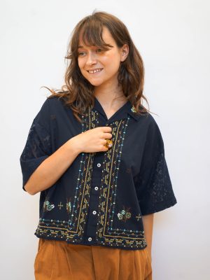 חולצת מיקונוס כחול
